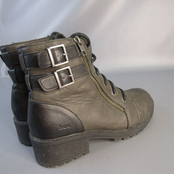 Born BOC Godfrey Boots Women's Size 9.5 Faux Leather Vegan Biker Combat - Picture 4 of 10